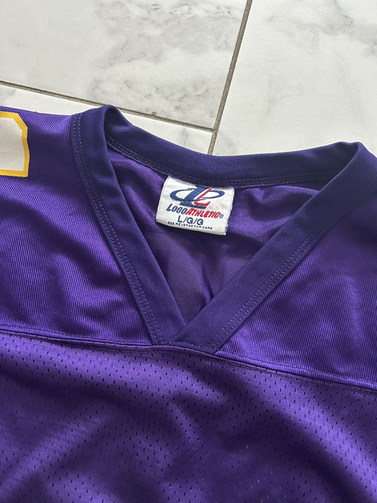 Logo Athletic Vintage Warren Moon Minnesota Vikings NFL Football Jersey Size US L / EU 52-54 / 3 - 4 Thumbnail