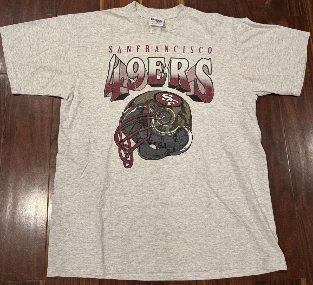 Russell Athletic Vintage 90s San Francisco 49ers NFL Tee Locker Line Russell Size US L / EU 52-54 / 3 - 1 Thumbnail