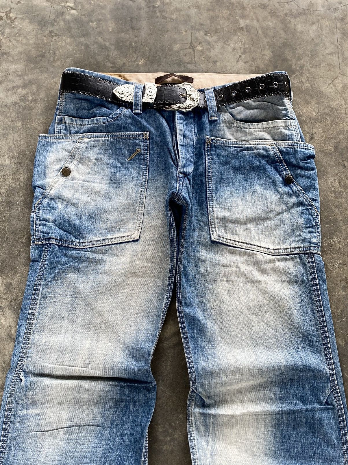 Japanese Brand × Jean × Sassafras Blue Way Japan Gardener Jeans Sassafras Inspire 🇯🇵 Size US 33 - 1 Thumbnail