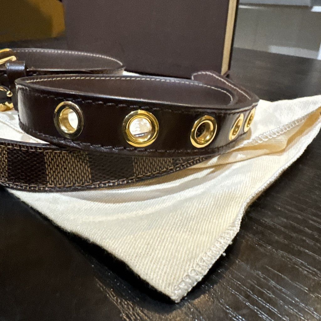 Louis Vuitton Louis Vuitton Damier Ebene Canvas Leather 25mm Belt 90/36 Size ONE SIZE - 11 Thumbnail