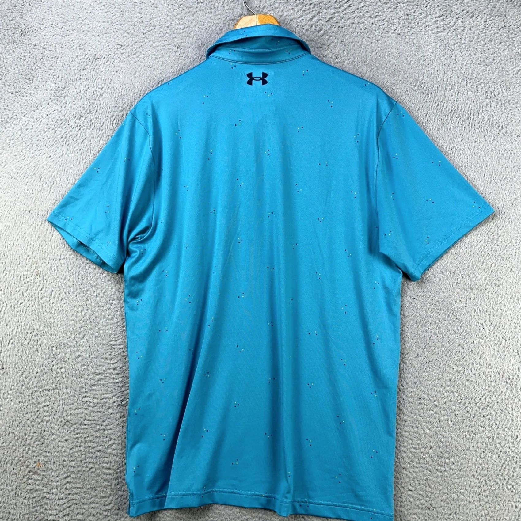 Under Armour Under Armour Polo Shirt Men Large Blue Rugby Short Sleeve Stretch Play Off Size US L / EU 52-54 / 3 - 3 Thumbnail