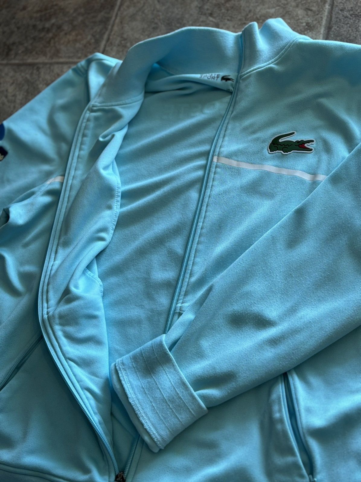 Lacoste Lacoste 2020 U.S Miami open Sky Blue Light Jacket Size US L / EU 52-54 / 3 - 3 Thumbnail