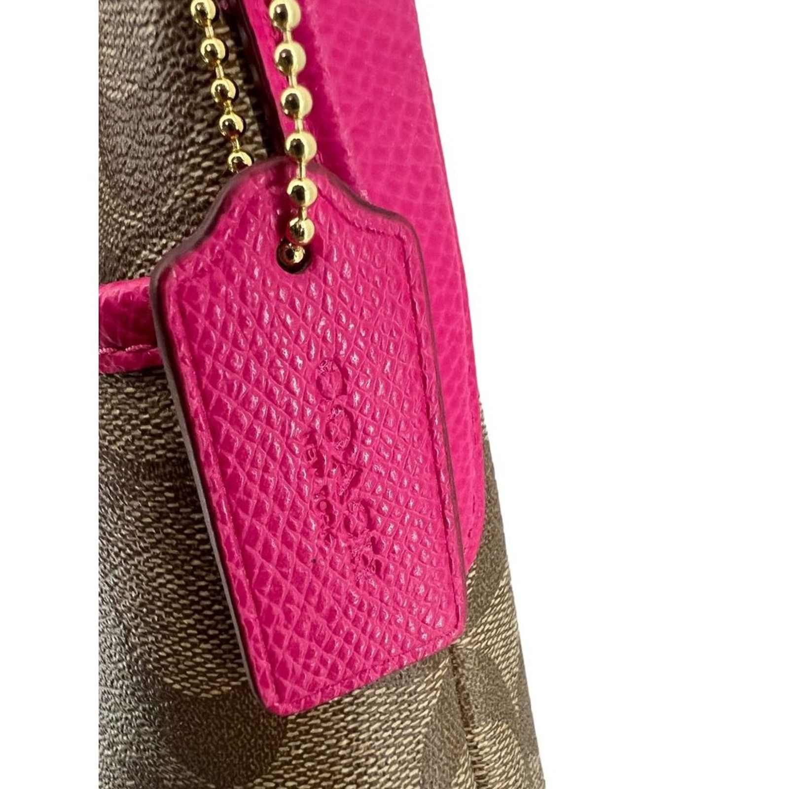 Coach Coach File Monogram Crossbody Bag F34938 Khaki Pink Ruby Size ONE SIZE - 4 Thumbnail