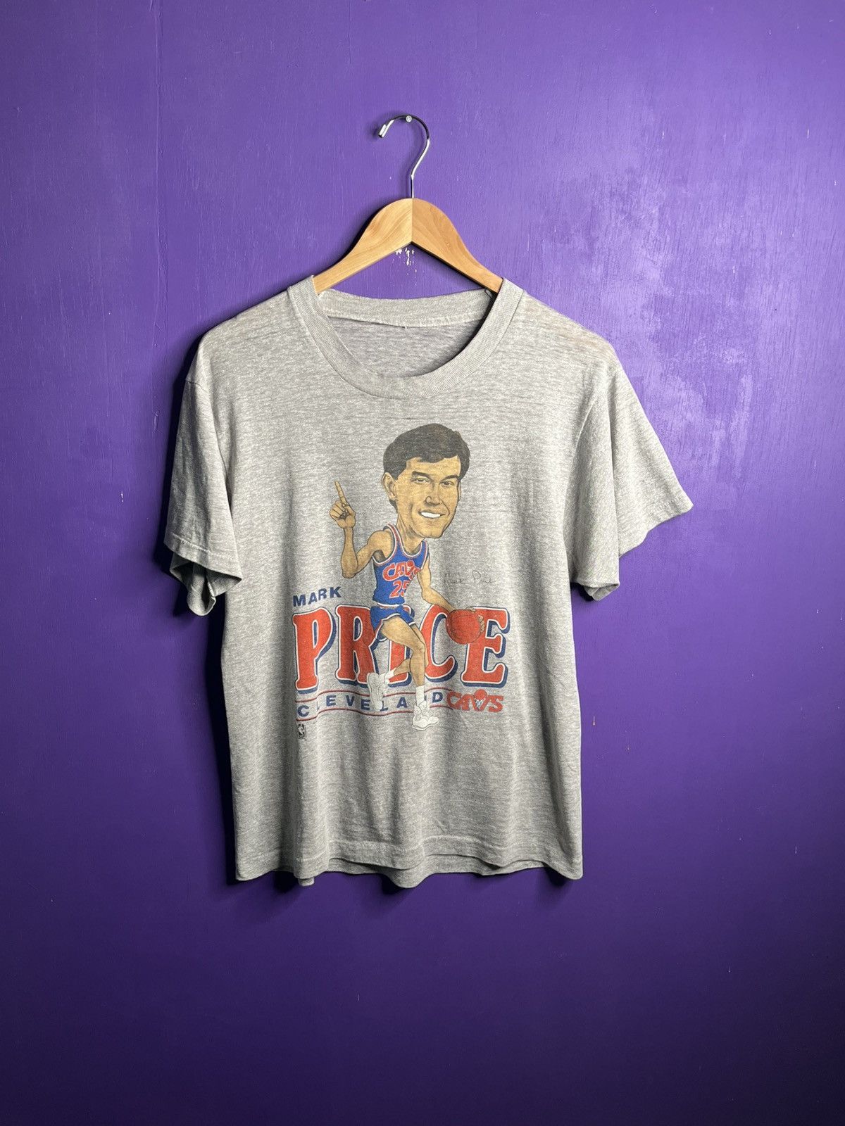NBA × Vintage Vintage 80s Cavaliers Mark price player t-shirt Size US M / EU 48-50 / 2 - 1 Thumbnail