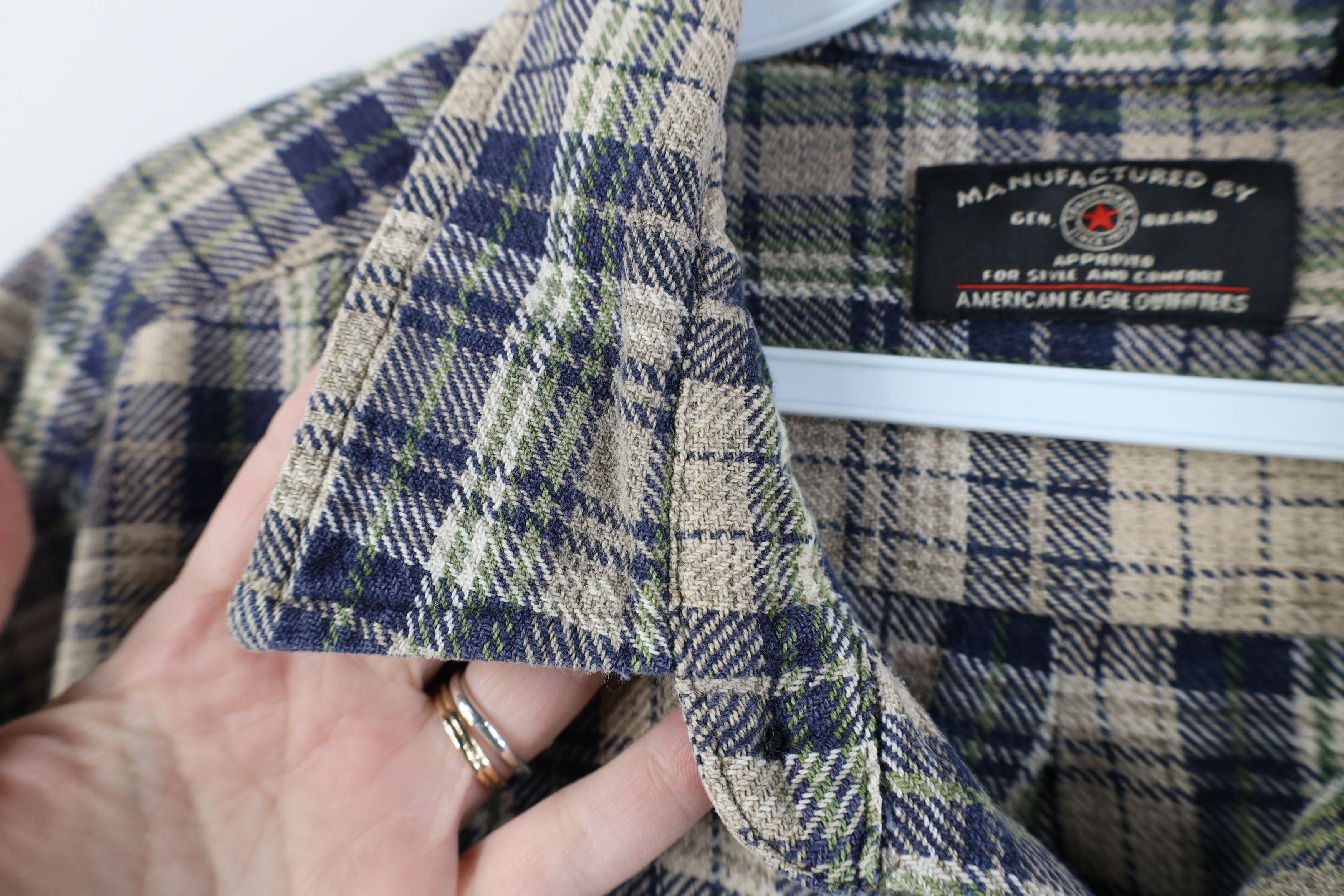 American Eagle Outfitters Vintage 90s American Eagle Outfitters Flannel Button Shirt Size US L / EU 52-54 / 3 - 6 Thumbnail