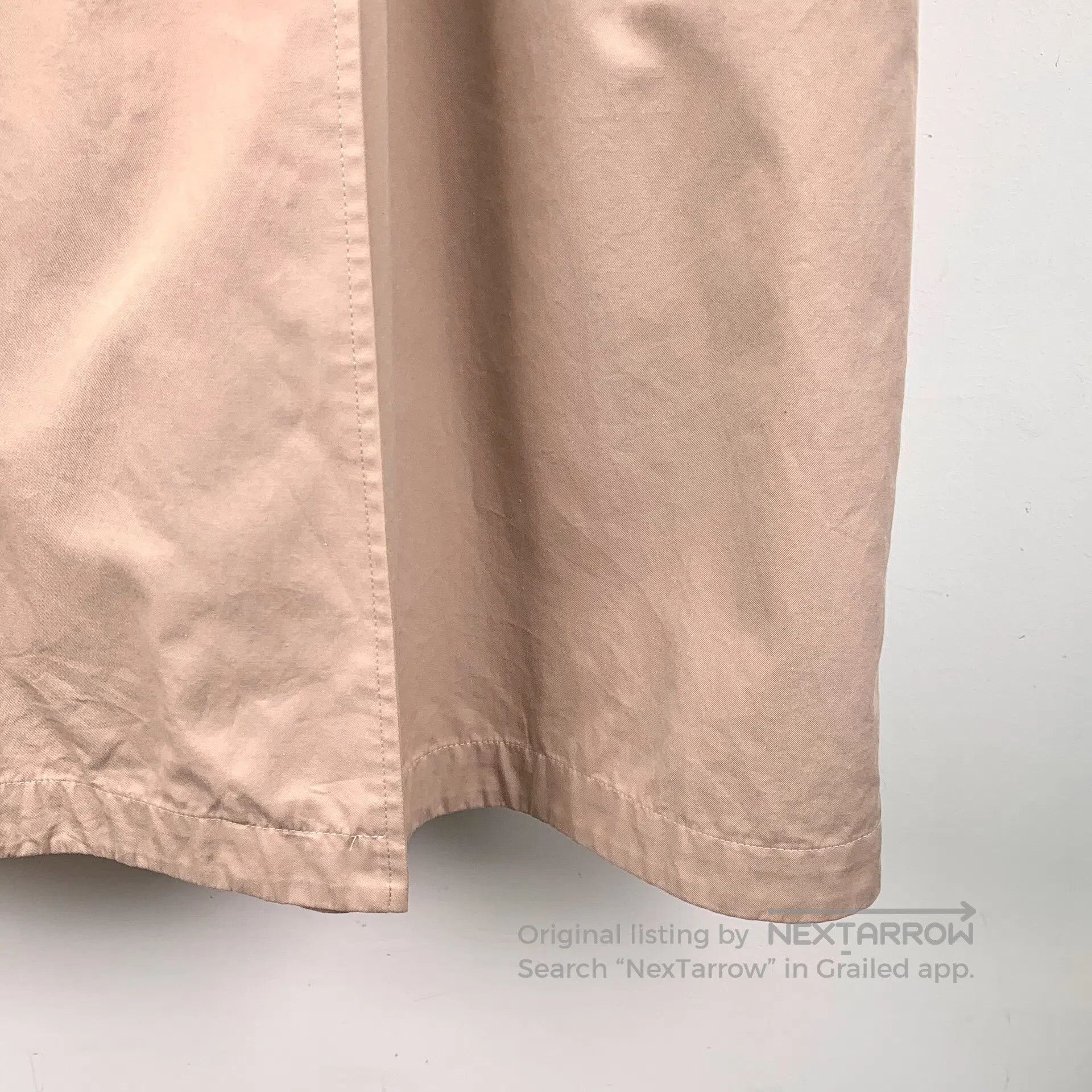 Burberry Burberry Nude Pink Cotton Lapel Double Breasted Long Sleev Size S / US 4 / IT 40 - 4 Thumbnail