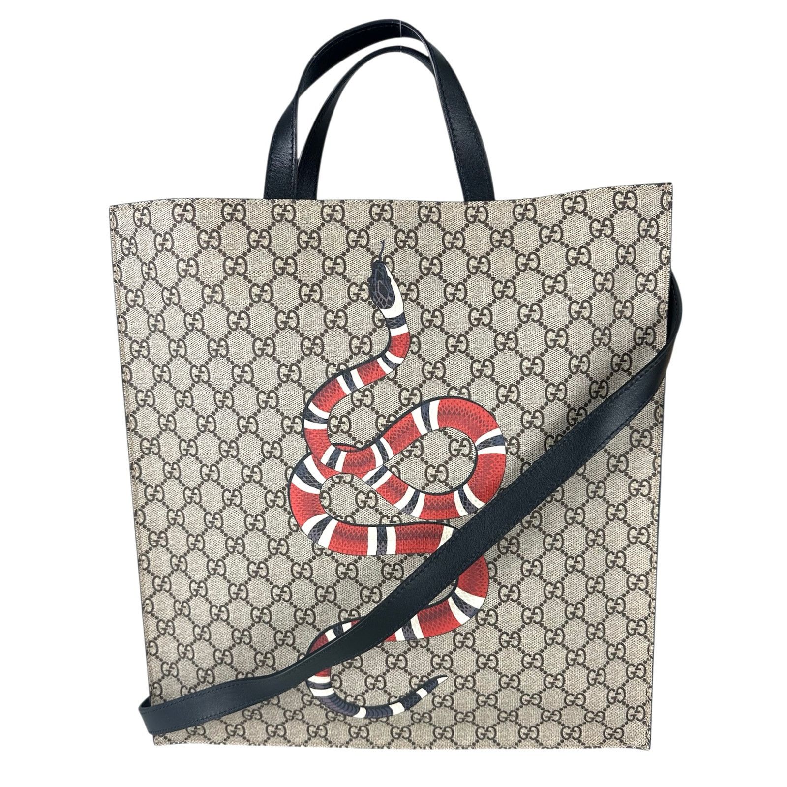 Gucci Monogram Snake Tote Bag