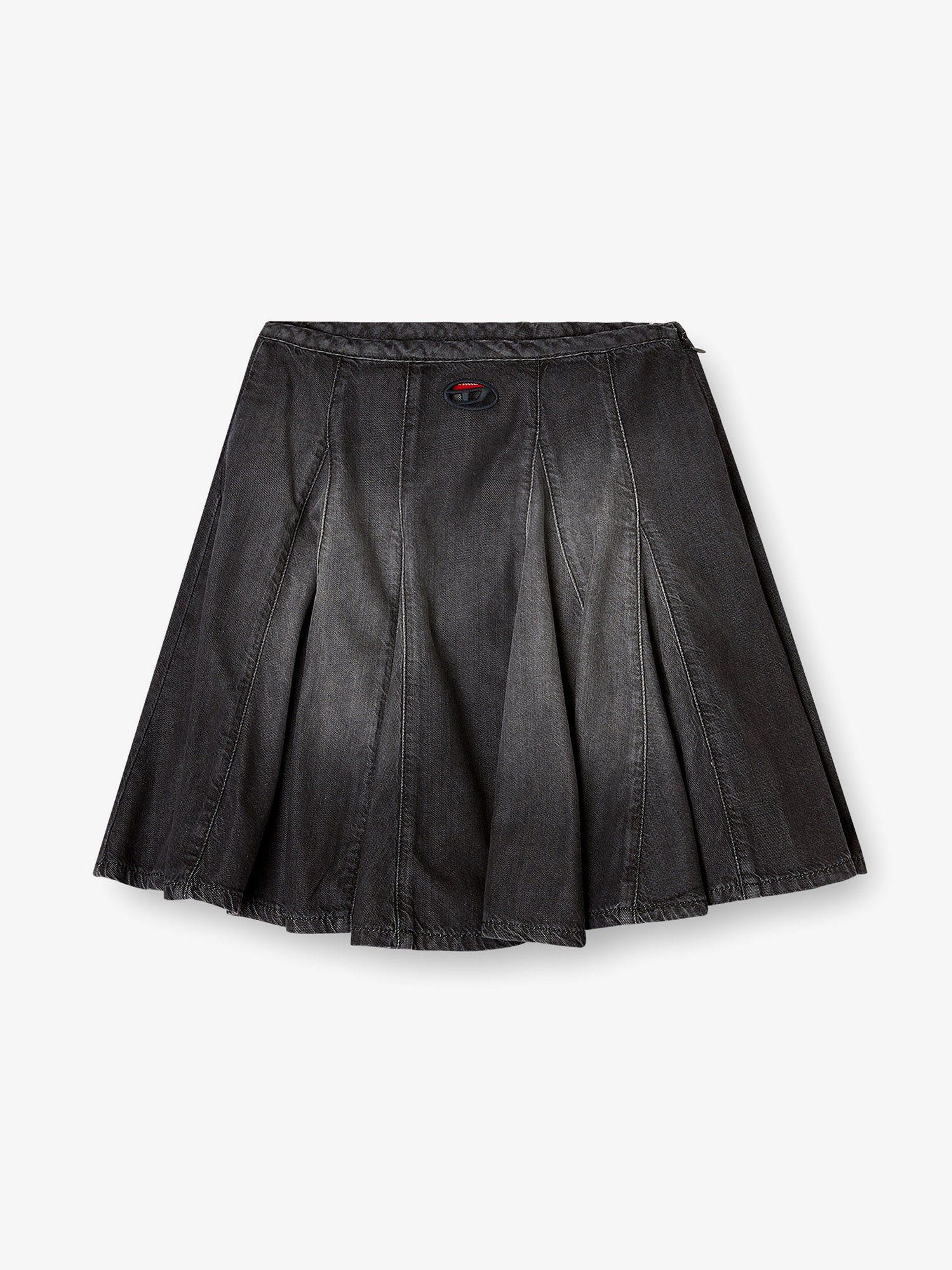Diesel De-Spiki-S Short Denim Skirt With Washed-Out Effect Size 28" / US 6 / IT 42 - 1 Thumbnail