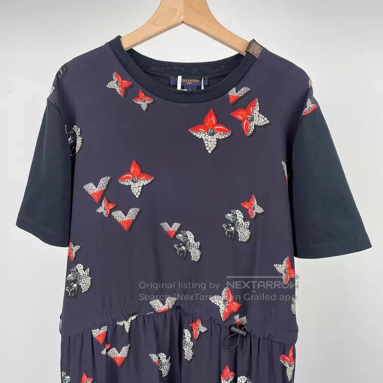 Louis Vuitton Louis Vuitton Butterfly print long dress Size L / US 10 / IT 46 - 3 Thumbnail