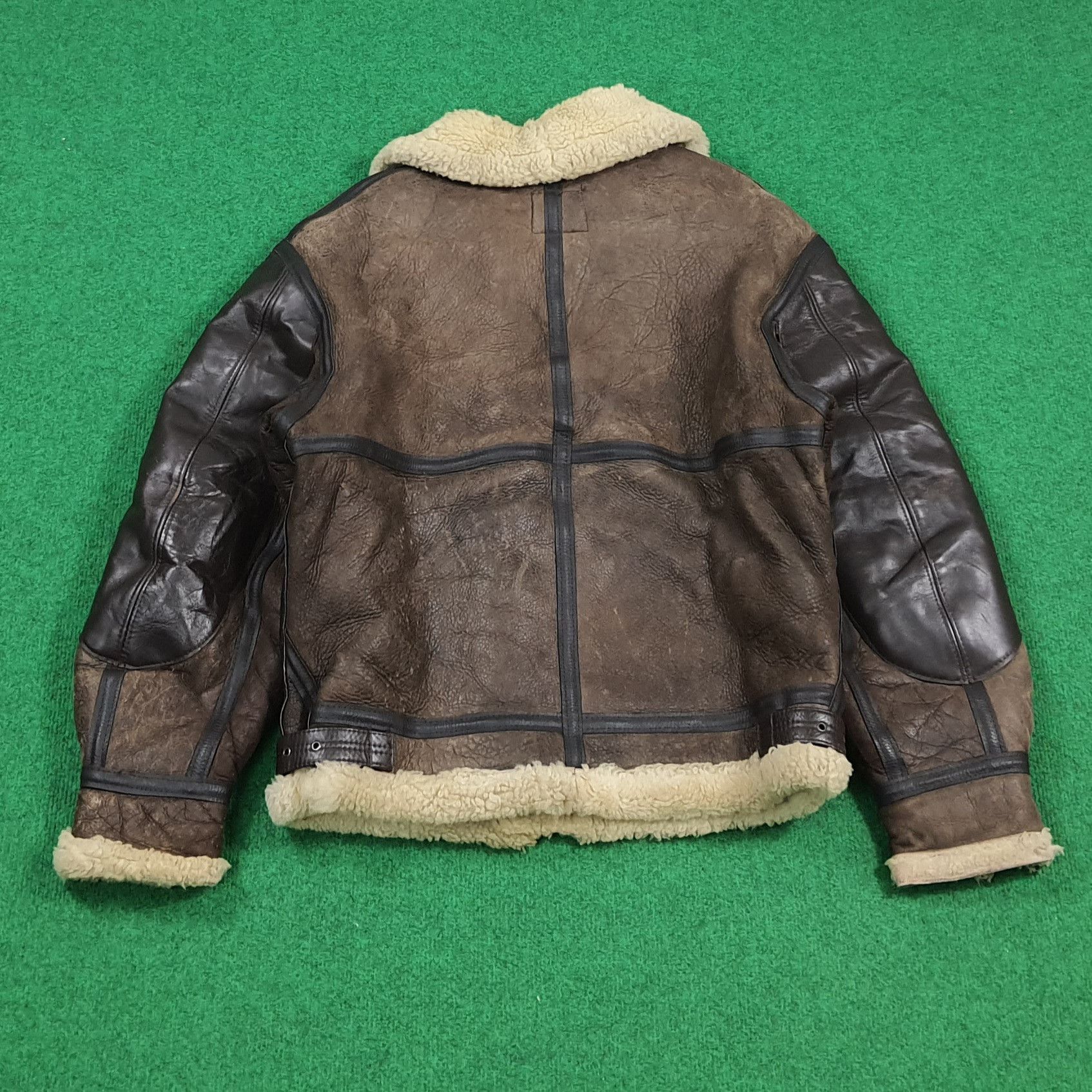 Avirex 90s Avirex Jacket Sheepskin Shearling Flight Leather C303N10 Size US M / EU 48-50 / 2 - 4 Thumbnail