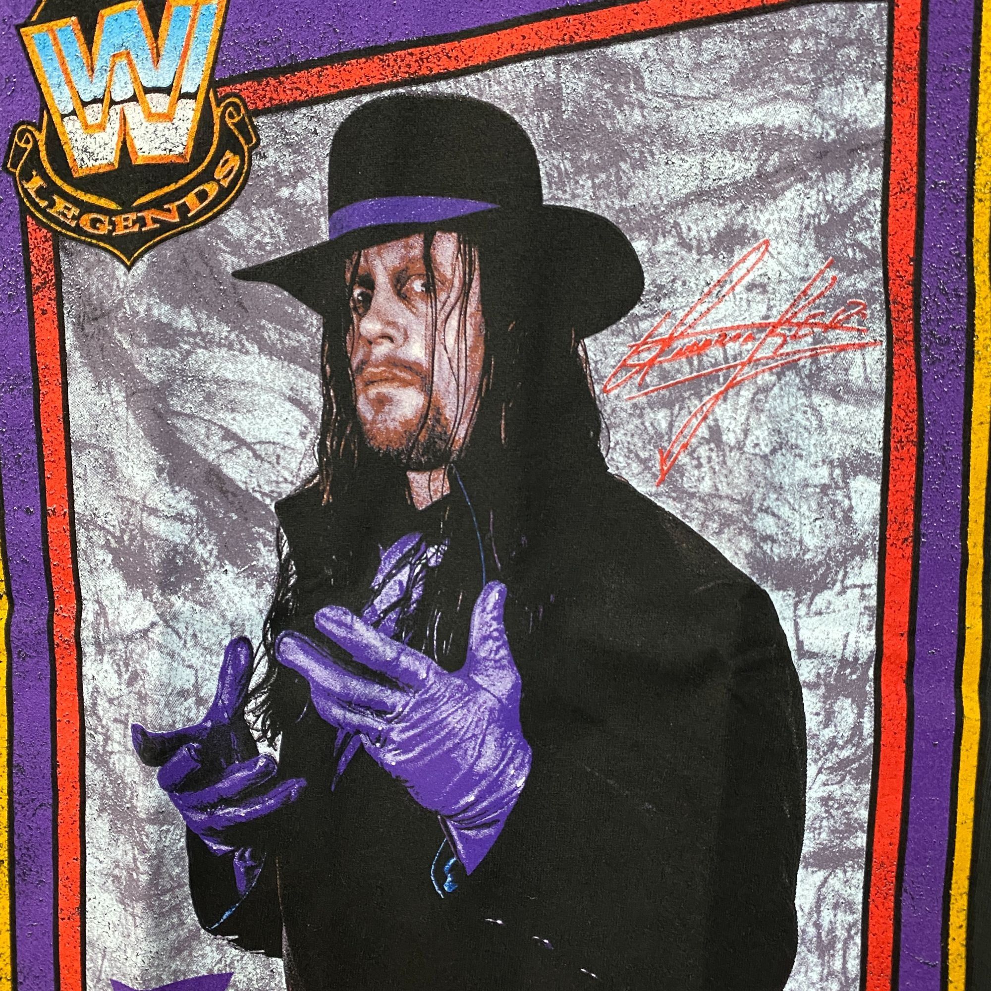 WWE WWE The Undertaker Trading Card T-Shirt Medium Size US M / EU 48-50 / 2 - 2 Thumbnail