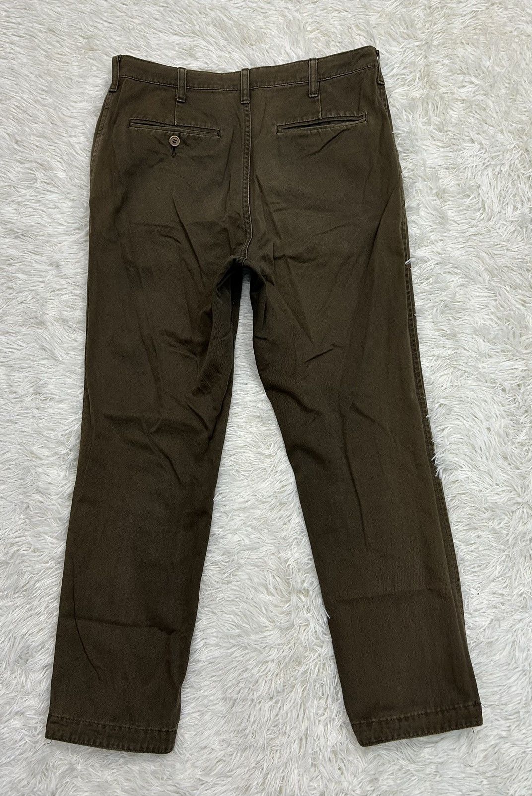 CABANE de ZUCCa Cabane de Zucca Army Green Sun Faded Bush Pants Size US 31 - 5 Thumbnail