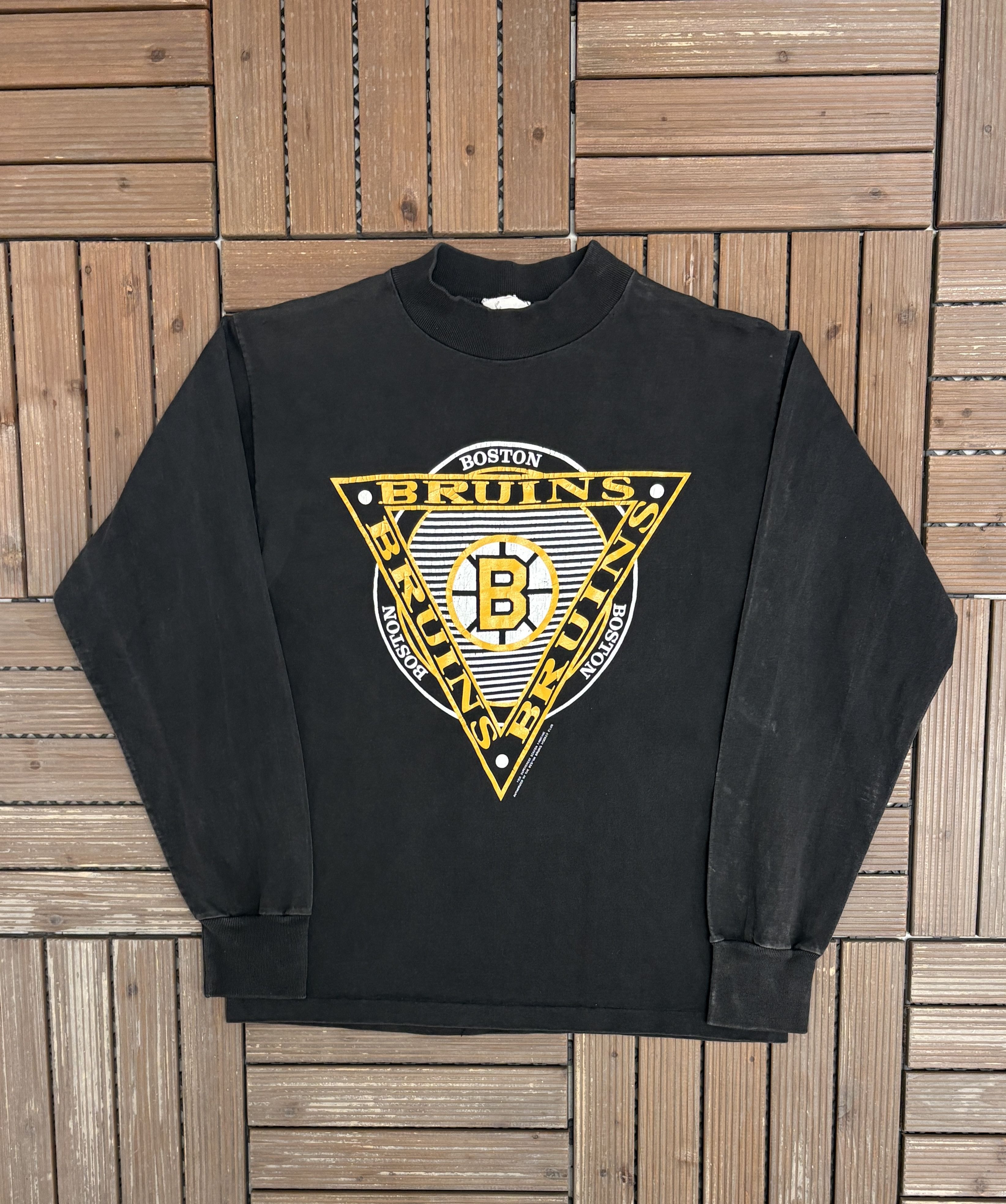 Vintage Boston Bruins Vintage Long Sleeve Black T-Shirt Tee Size US M / EU 48-50 / 2 - 1 Thumbnail