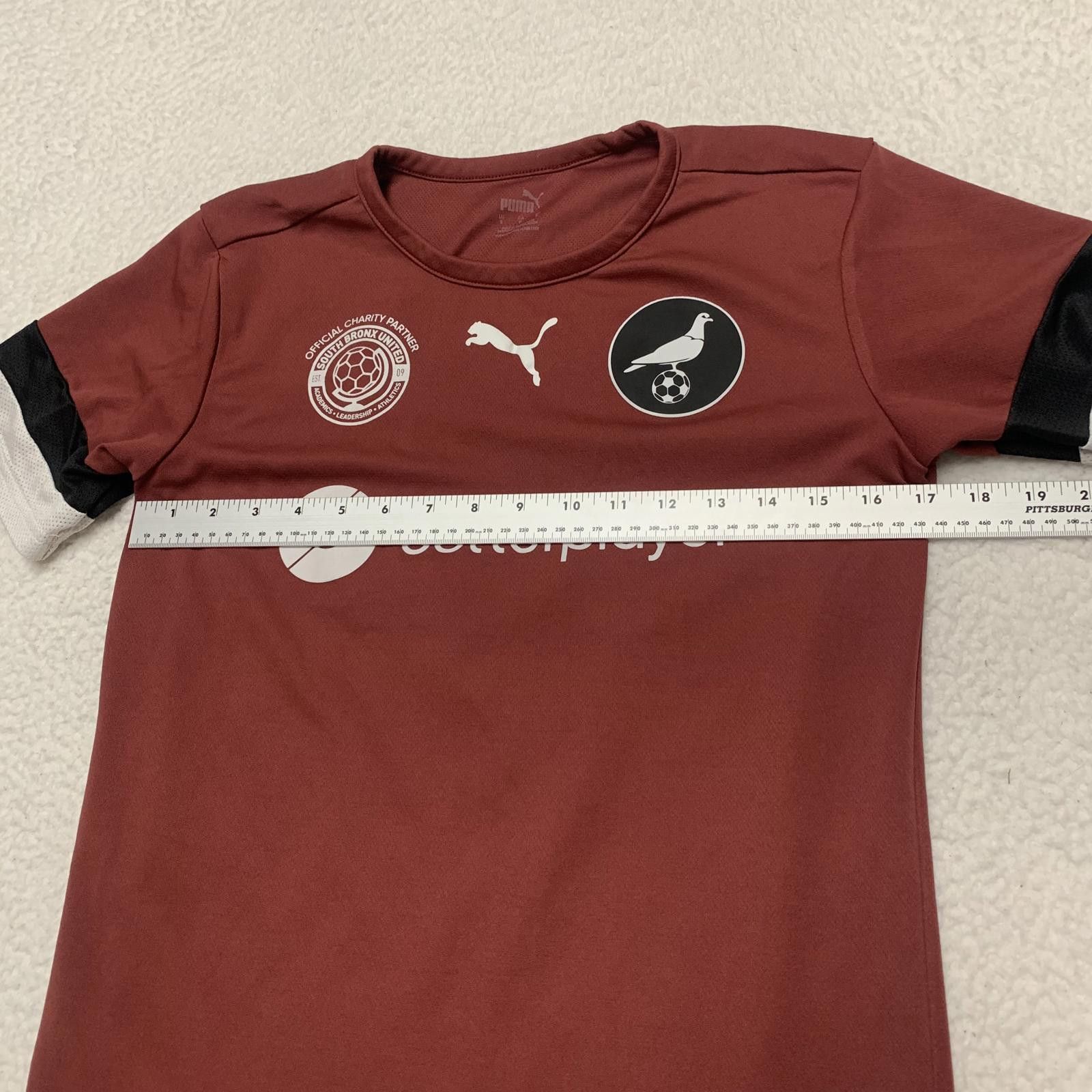Puma PUMA NYC Footy Soccer Men's Jersey Size S Burgundy Size US S / EU 44-46 / 1 - 5 Thumbnail
