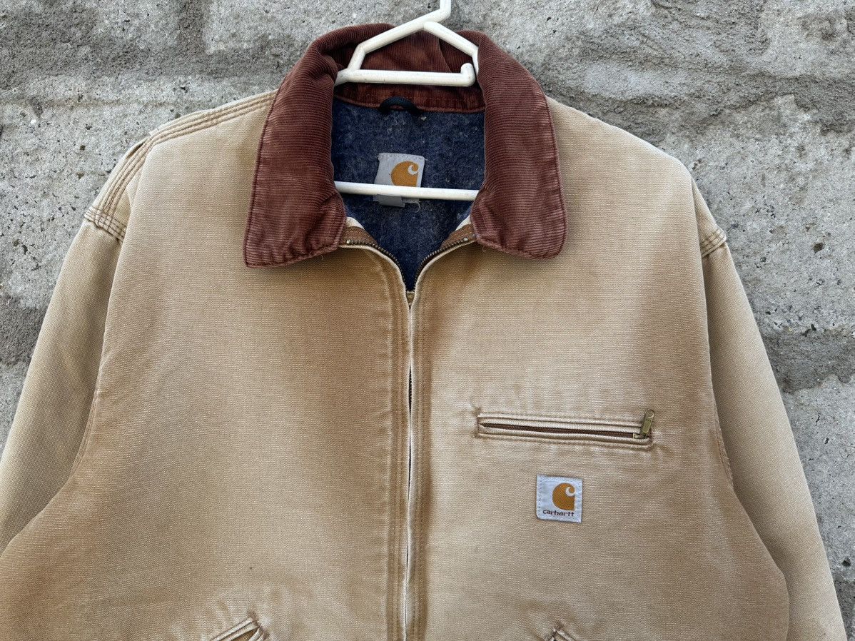 Carhartt × Vintage Vintage 90s Carhartt J001 BRN Detroit Jacket – Made in USA Size US XL / EU 56 / 4 - 3 Thumbnail