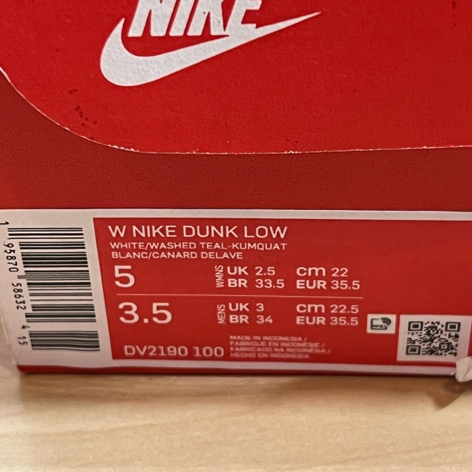 Nike Dunk Low “Teal” Size US 5 / IT 35 - 8 Thumbnail