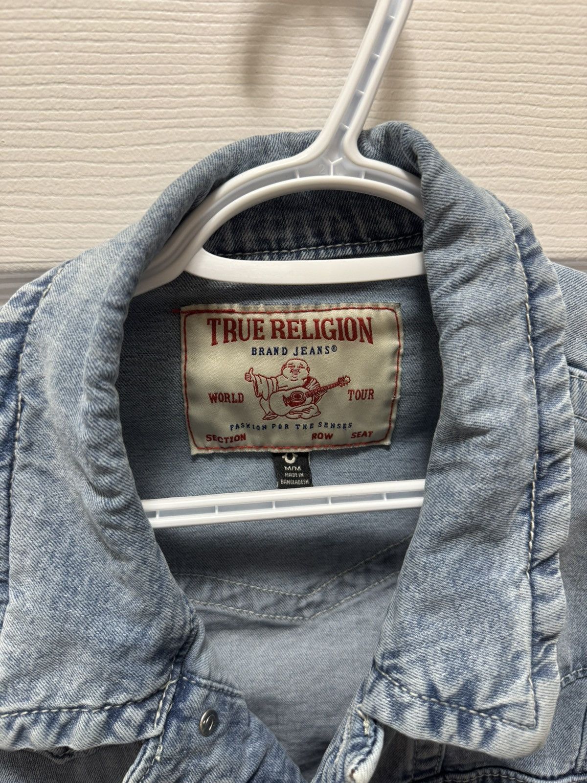 True Religion True Religion Denim Jean Jacket Light Wash OG Size US M / EU 48-50 / 2 - 6 Thumbnail