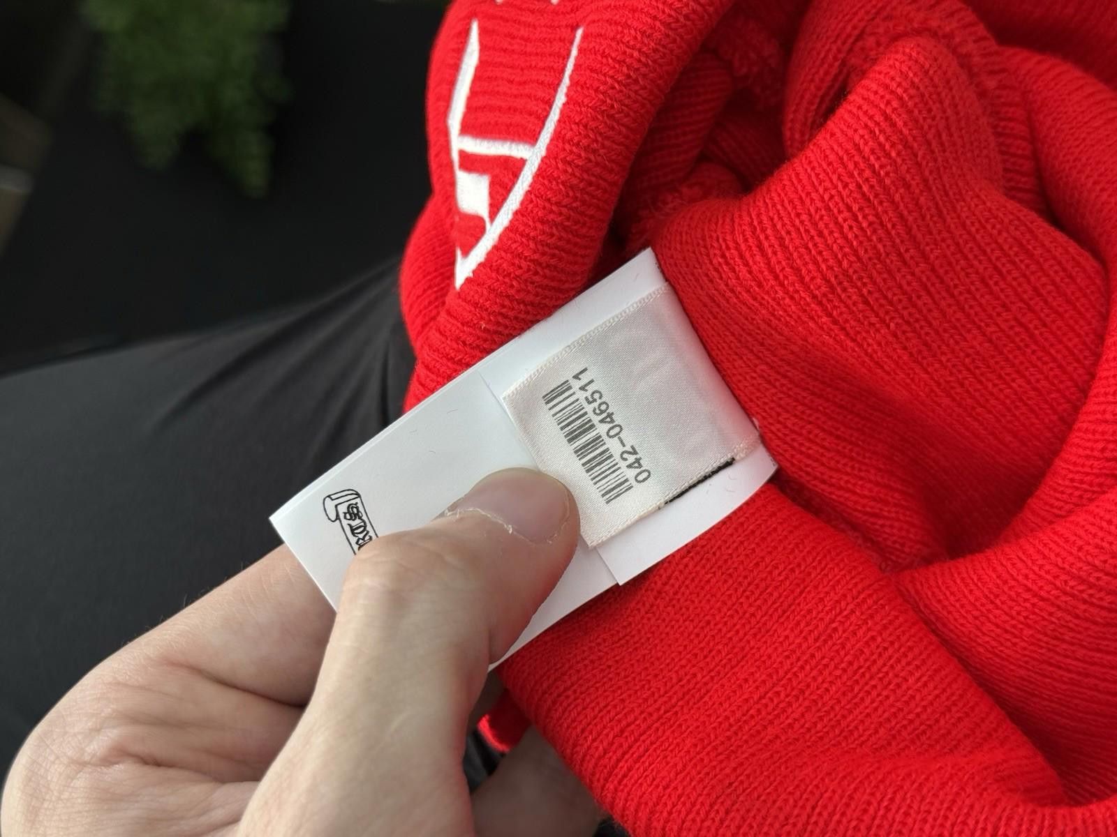 Chrome Hearts Chrome Hearts Red White Beanie RARE 100% Authentic Brand NEW Size ONE SIZE - 11 Thumbnail