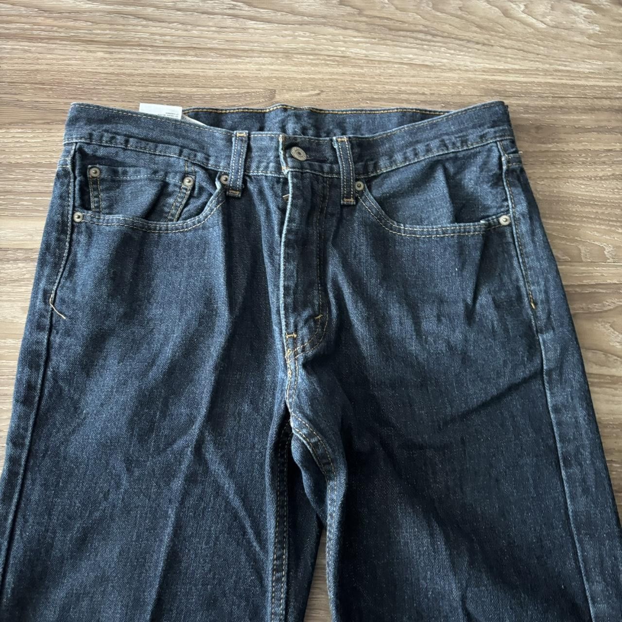 Levi's Crazy Vintage Y2K/2000s Grunge Dark Wash Levis Denim Jeans! 33x28 Size US 33 - 4 Thumbnail