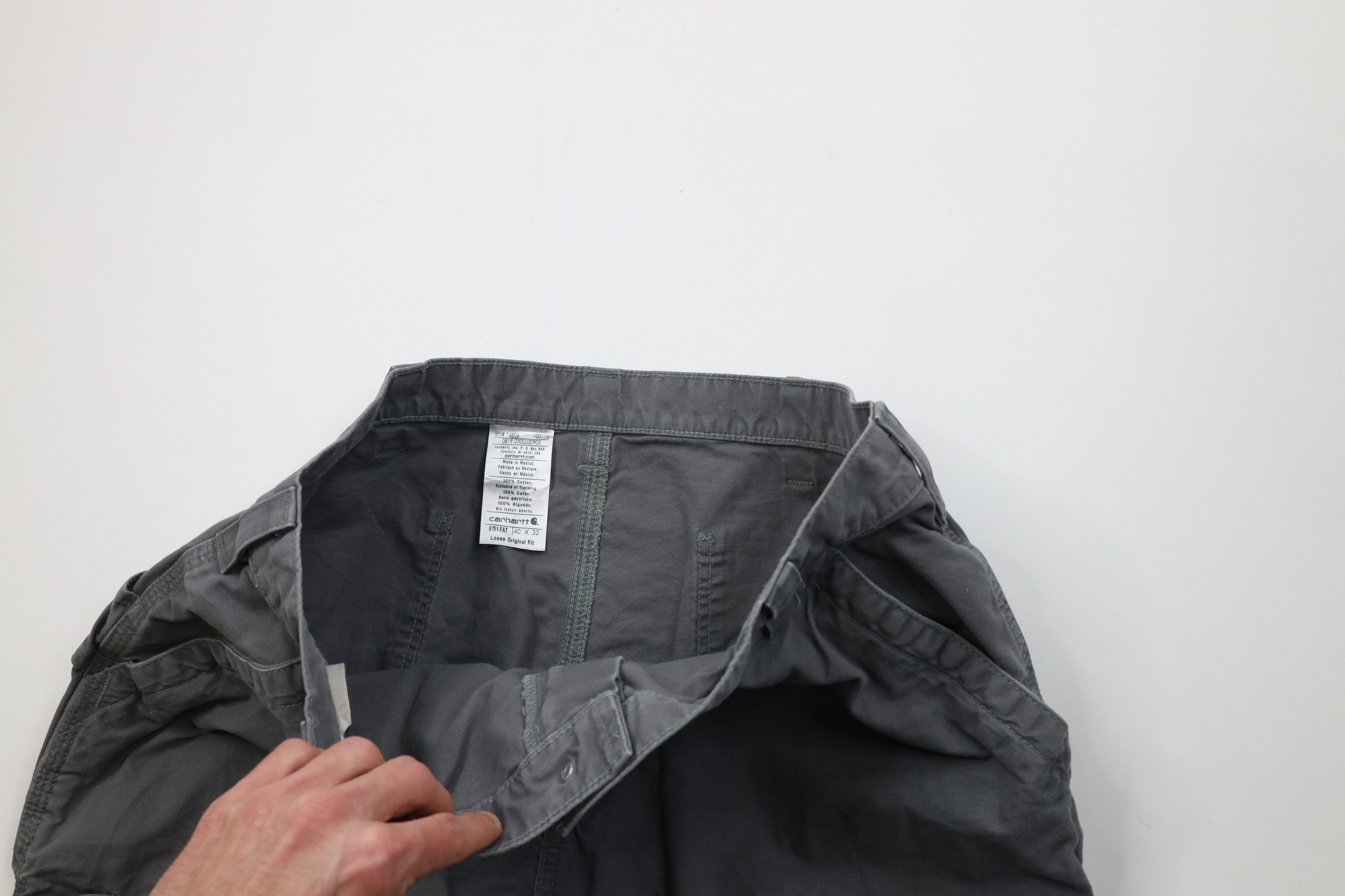 Carhartt Vintage Y2K Carhartt Spell Canvas Wide Leg Dungaree Pants Size US 40 / EU 56 - 8 Thumbnail