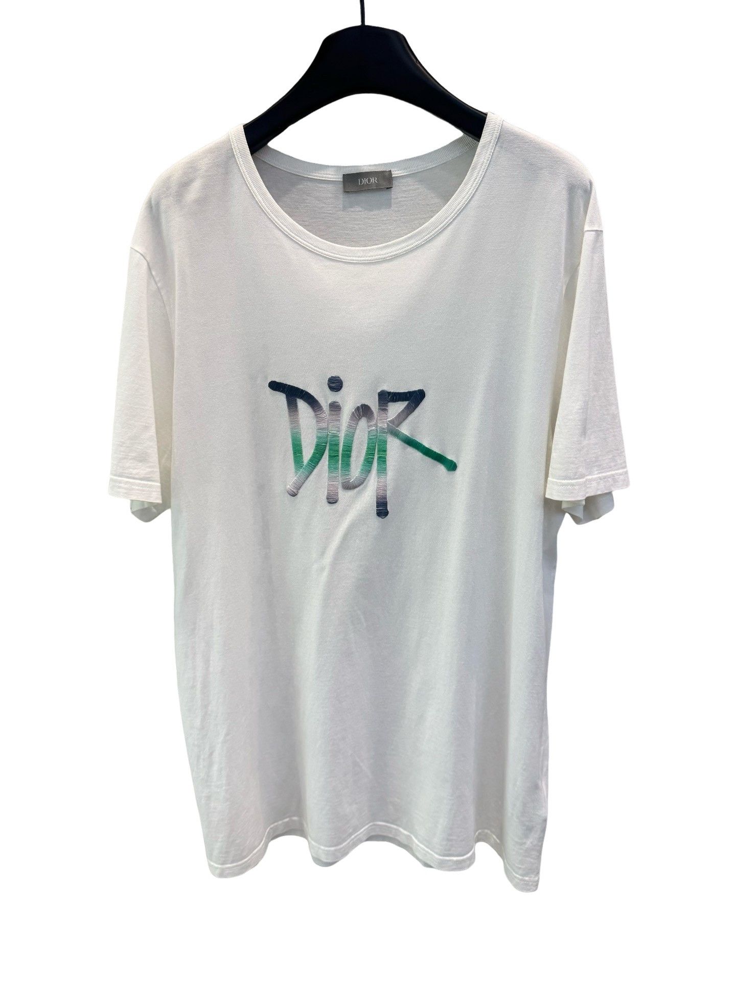 Dior Dior Gradient Embroidered Logo T-Shirt Size XL Size US XL / EU 56 / 4 - 1 Thumbnail