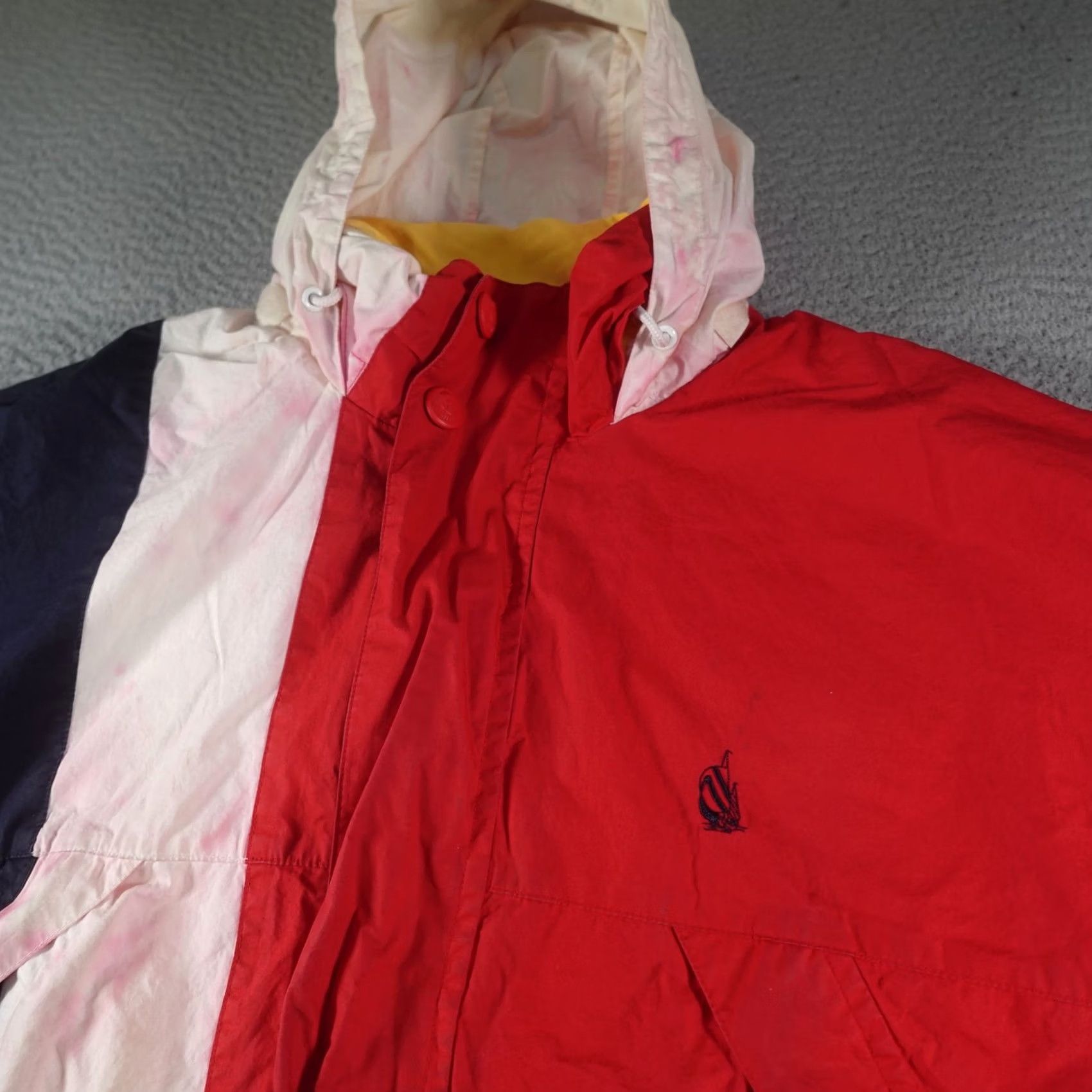 Nautica VINTAGE Nautica Reversible Jacket Mens L Red Yellow Hooded Sailing Nautical Size US L / EU 52-54 / 3 - 2 Thumbnail