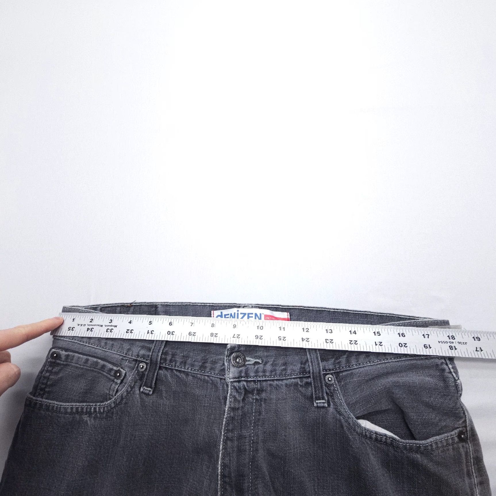 Levi's Vtg Levi's Denizen 236 Jeans Mens 36 x 30 Inseam Gray 2000s Straight 5-Pocket Denim Cotton Regular JeansMens Size US 36 / EU 52 - 7 Thumbnail