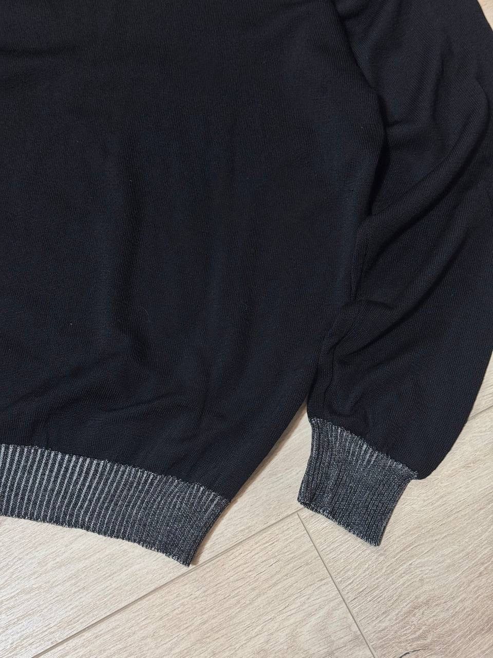Versace Versace Classic Black Sweater Jumper Top Size L Size L / US 10 / IT 46 - 2 Thumbnail