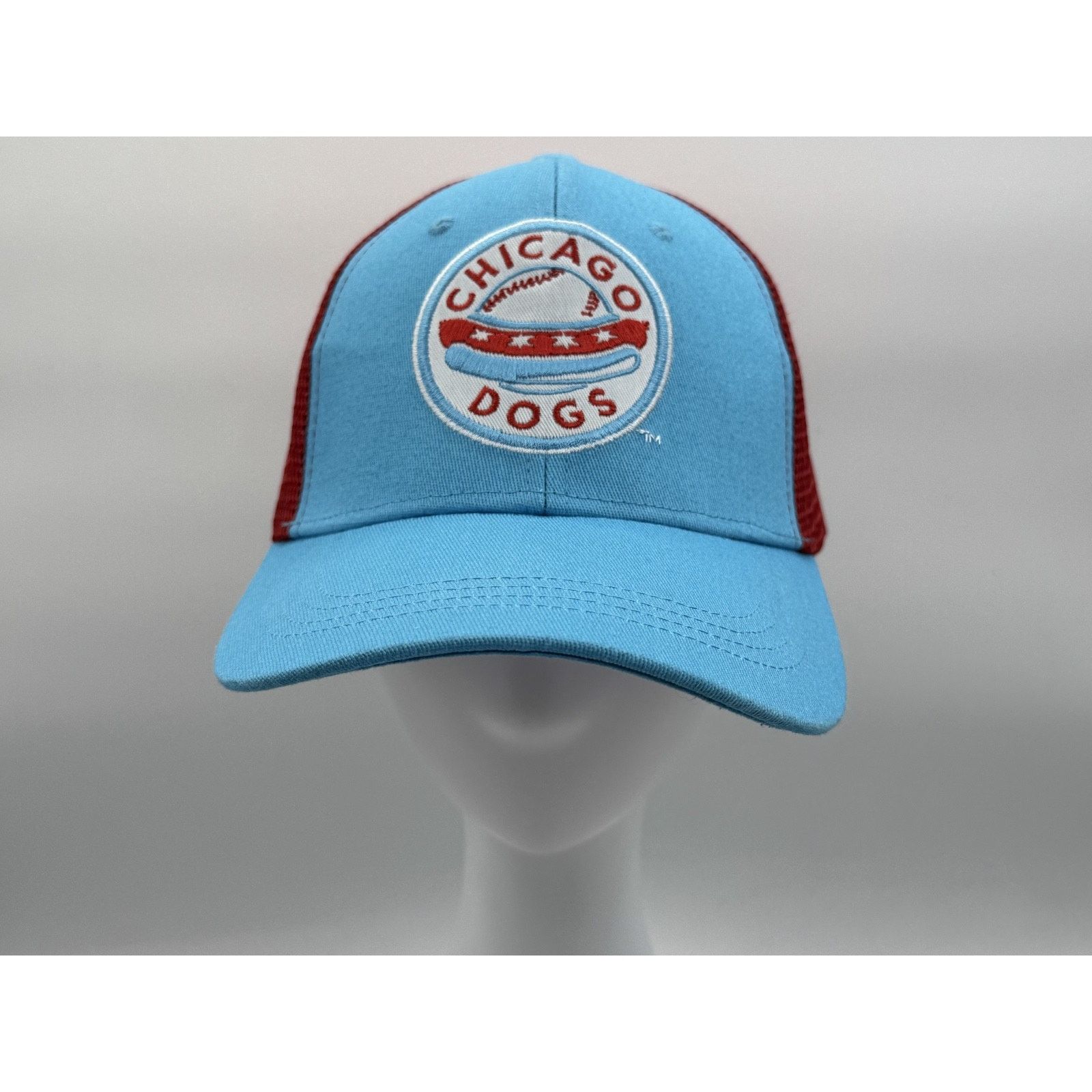 Other Chicago Dogs Independent Baseball Blue w/Red Mesh Trucker Size ONE SIZE - 1 Thumbnail