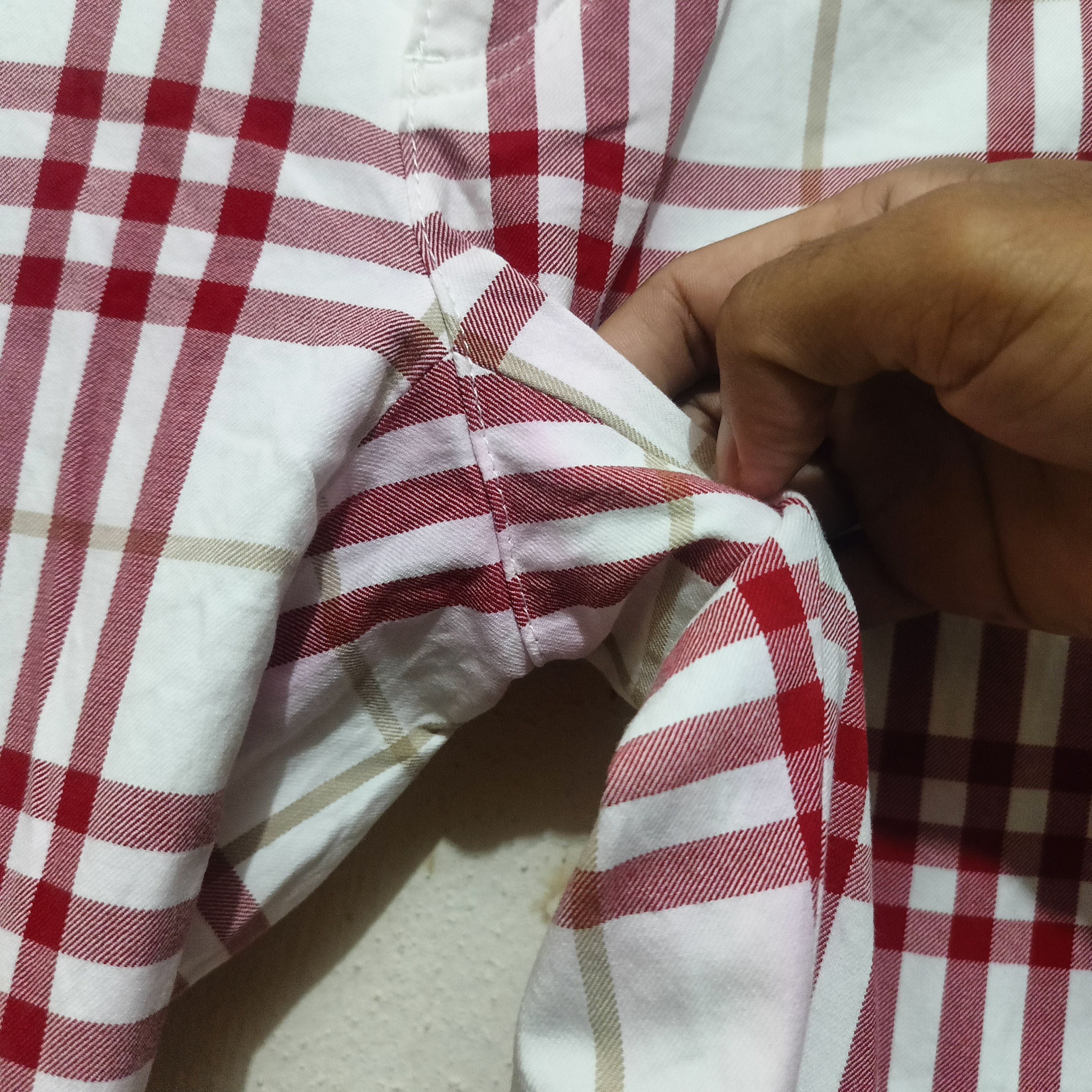 Burberry Vintage Rare Burberry Red Nova Check Pants Size 28" / US 6 / IT 42 - 5 Thumbnail