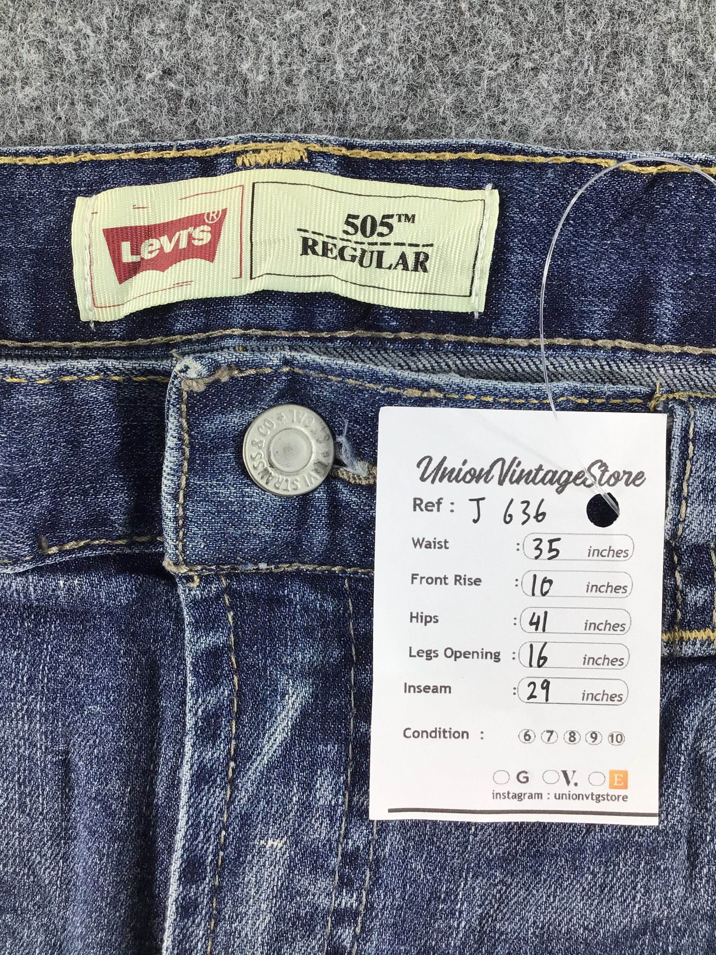 Levi's Vintage Levis 505 Jeans-J636 Size US 35 - 12 Thumbnail