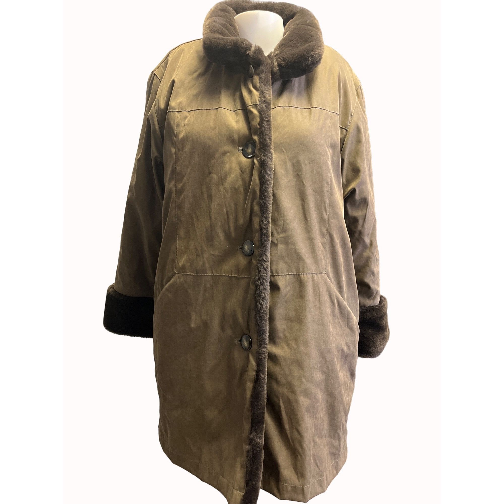 Jones New York Jones New York Women's Brown Trench Coat Size S SKU 5766 Size S / US 4 / IT 40 - 1 Thumbnail