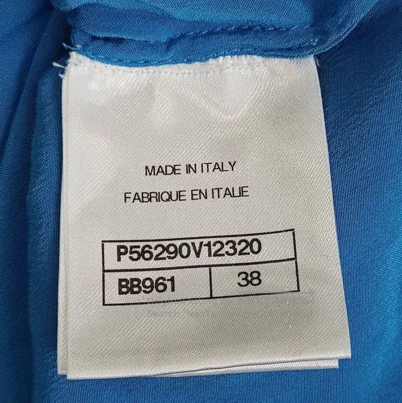 Chanel Chanel Blue Silk Cold Shoulder Blouse . Size M / US 6-8 / IT 42-44 - 5 Thumbnail