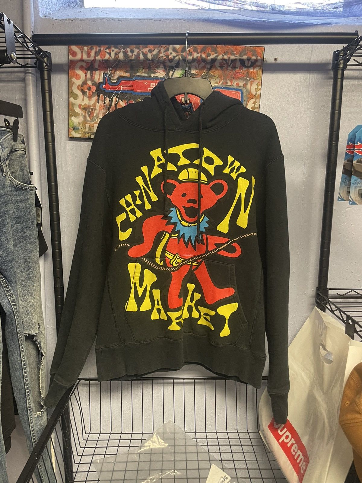 image of Chinatown Market X Grateful Dead Hoodie Black Medium, Men's