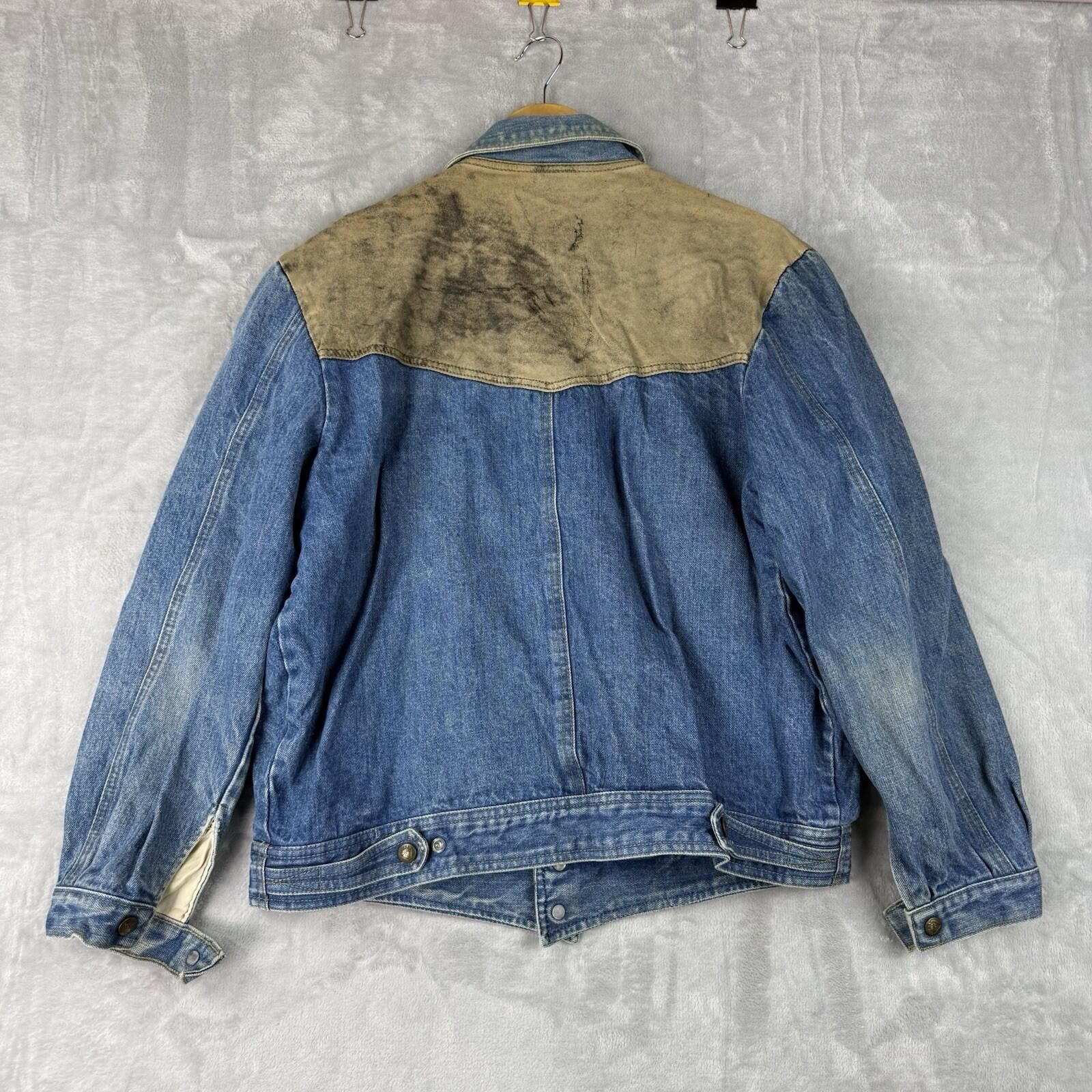 Guess VTG Guess Georges Marciano Denim Jacket Leather Patchwork L Size US L / EU 52-54 / 3 - 3 Thumbnail