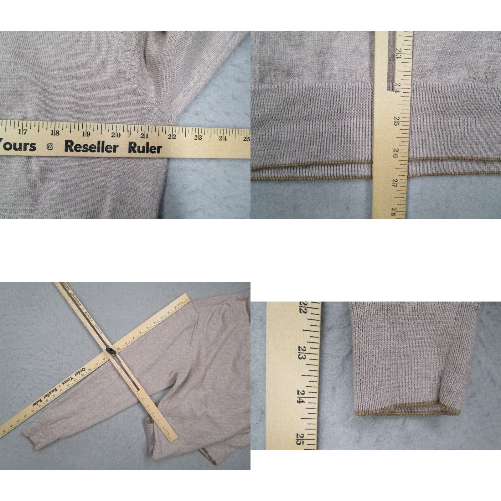Vintage VINTAGE Raffi Men's Sweater Pullover Long Sleeve Mock Neck Knit Wool Casual Fall Winter Mens XL Beige Size US XL / EU 56 / 4 - 8 Thumbnail