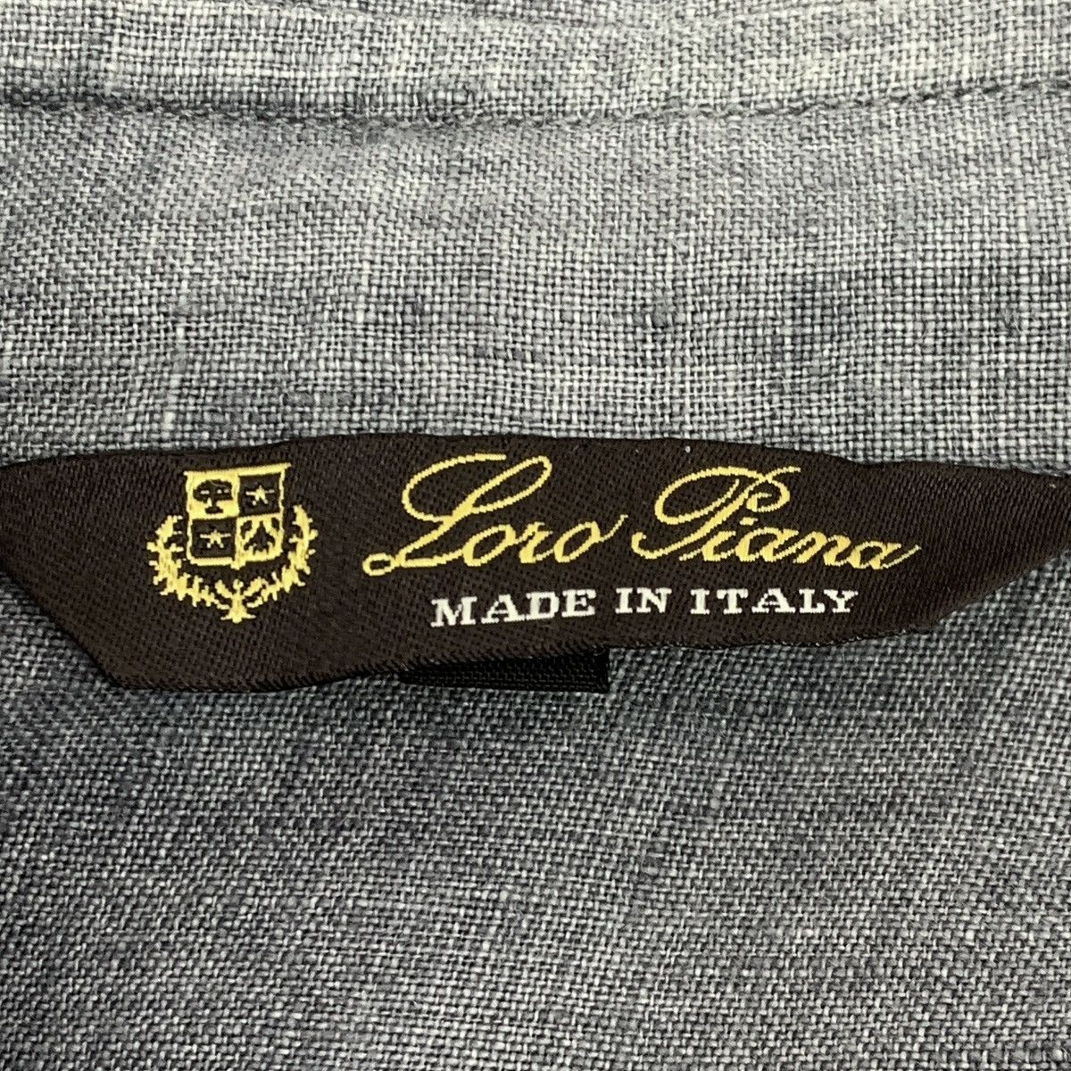 Loro Piana Loro Pian Grey Linen Collared Long Sleeve Shirt K26WX Size US XXS / EU 40 - 5 Thumbnail
