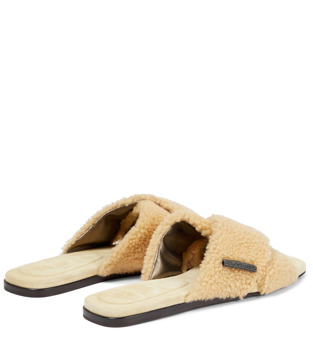 Brunello Cucinelli o1y0725 Slippers in Beige Size US 6 / IT 36 - 3 Thumbnail