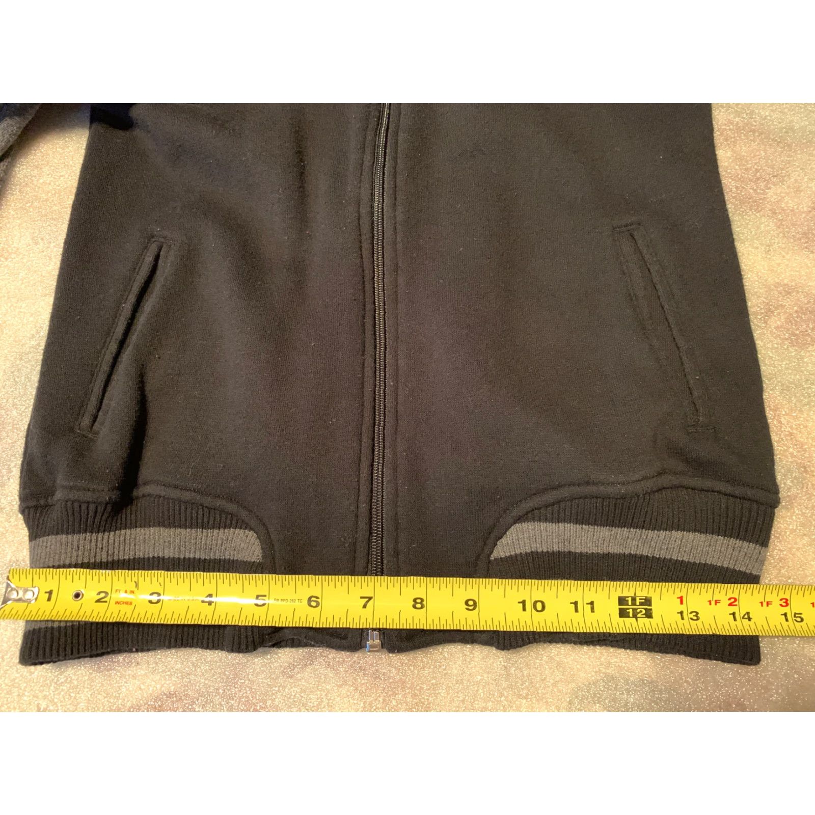 VINTAGE Billabong Varsity Jacket Adult Medium Black Gray Zip Front Activewear