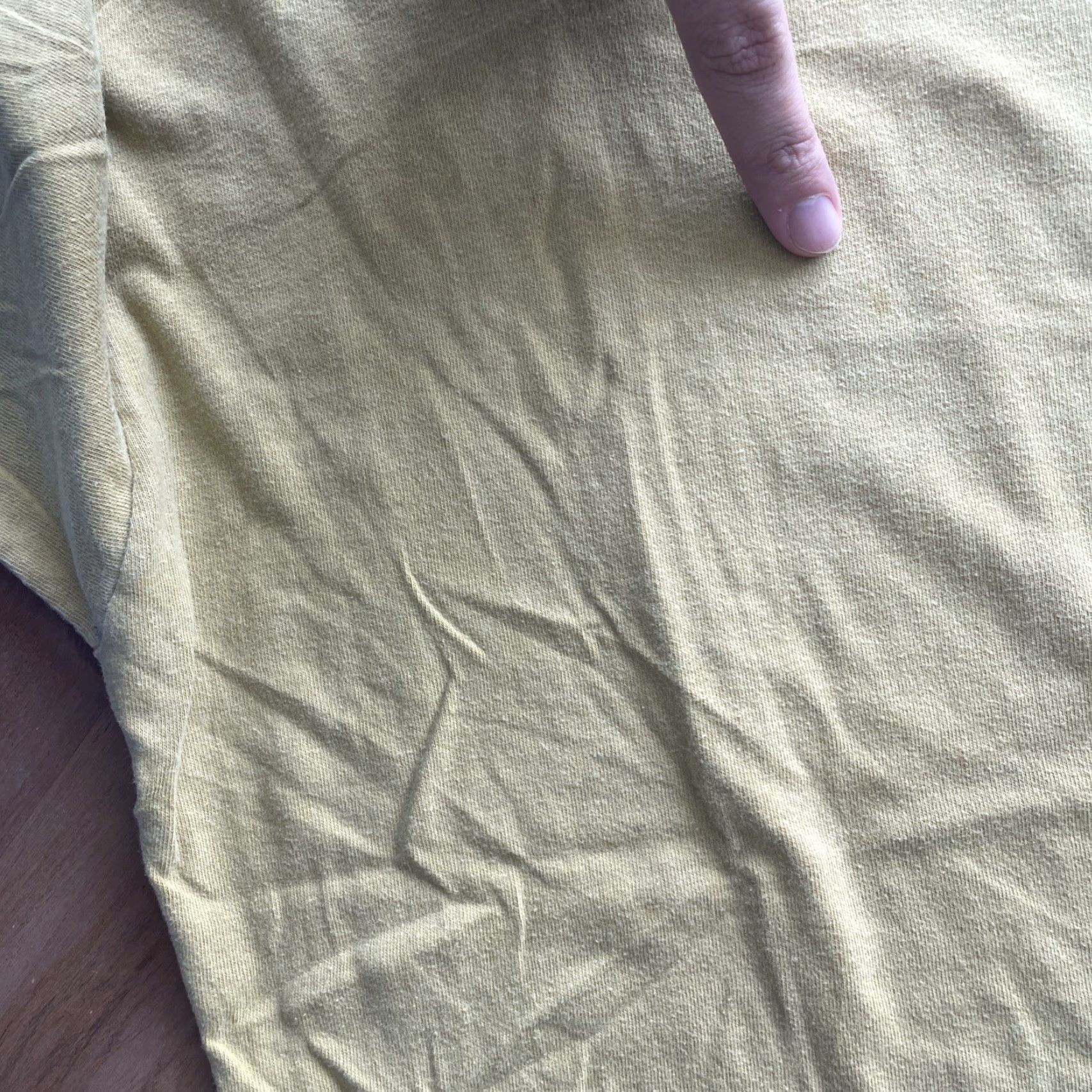 Calvin Klein VINTAGE Calvin Klein Baggy T-Shirt Mens Medium Yellow 1980s Cotton Short Sleeve Basic Tee Grunge 44 Chest Size US M / EU 48-50 / 2 - 4 Thumbnail