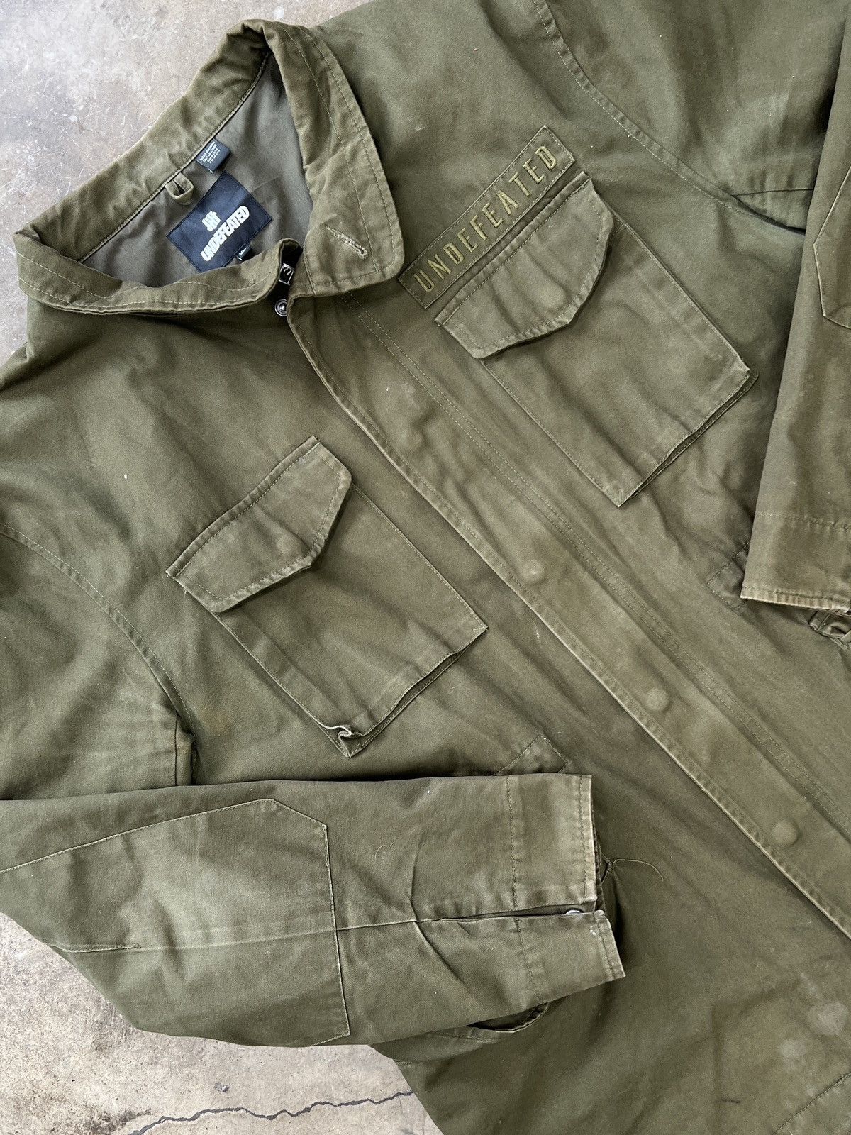 Undefeated Undefeated Military Multi Pocket Army Jacket Coat Olive XL Size US XL / EU 56 / 4 - 1 Thumbnail
