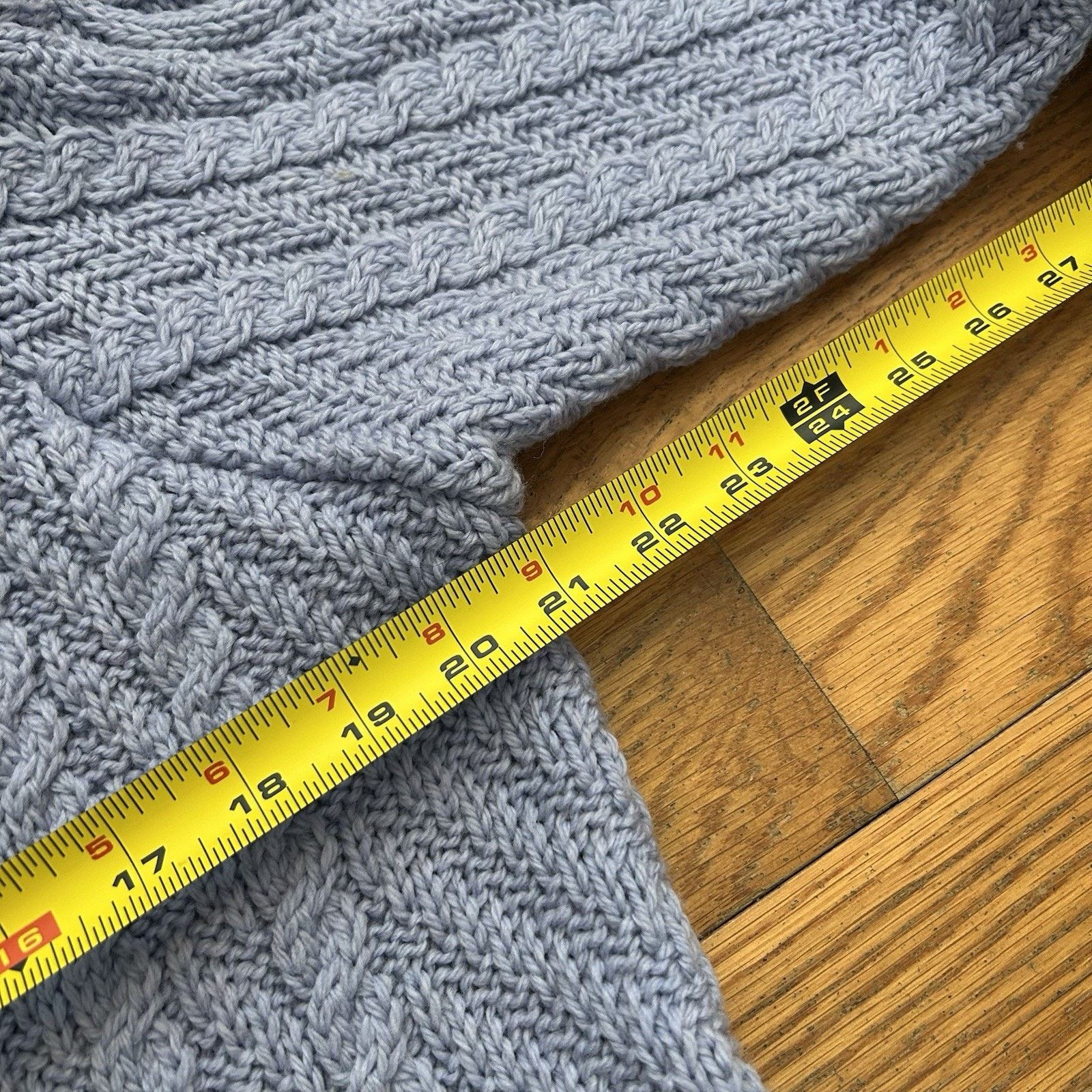 Aran Crafts Merino Wool Cable Knit Double Breasted Long Cardigan Sweater Size L / US 10 / IT 46 - 7 Thumbnail