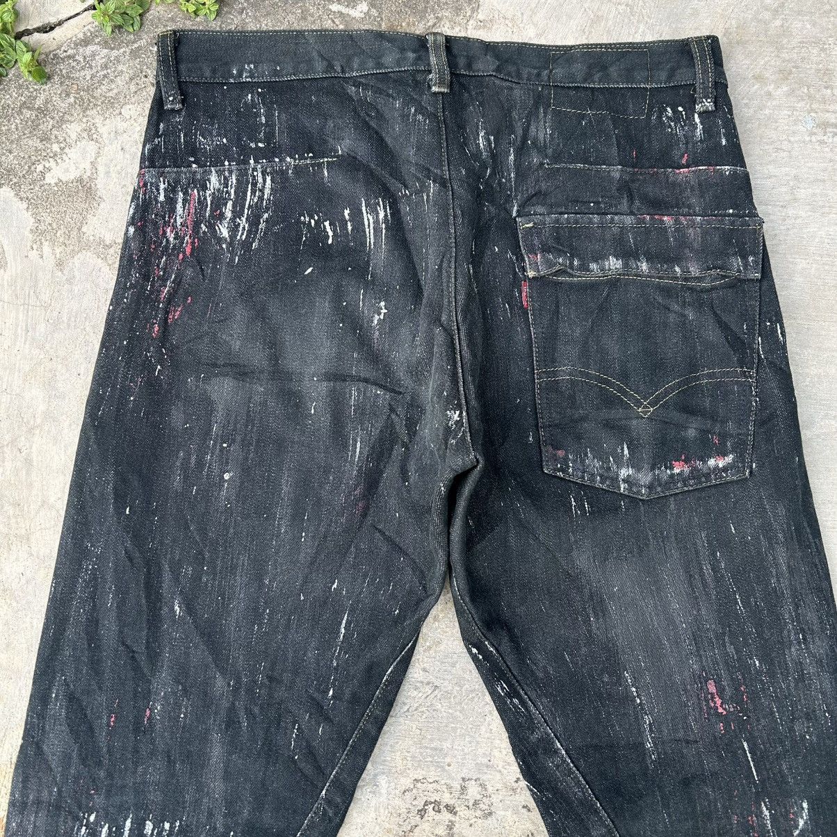 Levi's Vintage 90s LEVI'S ENGINEERED Paint Stain Motif Size US 33 - 22 Thumbnail