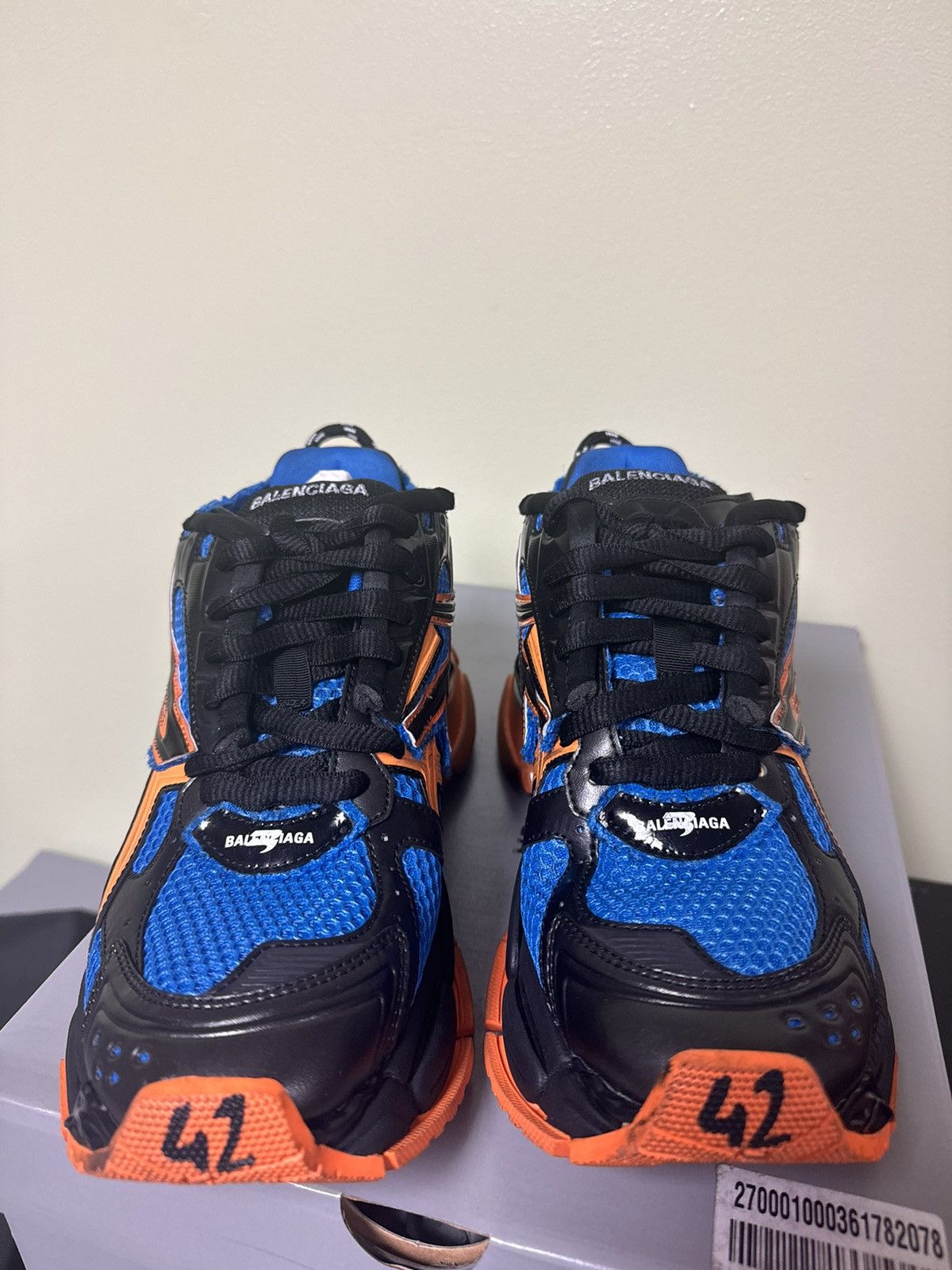 Balenciaga Balenciaga Blue and Orange Runner 42 Size US 9 / EU 42 - 4 Thumbnail
