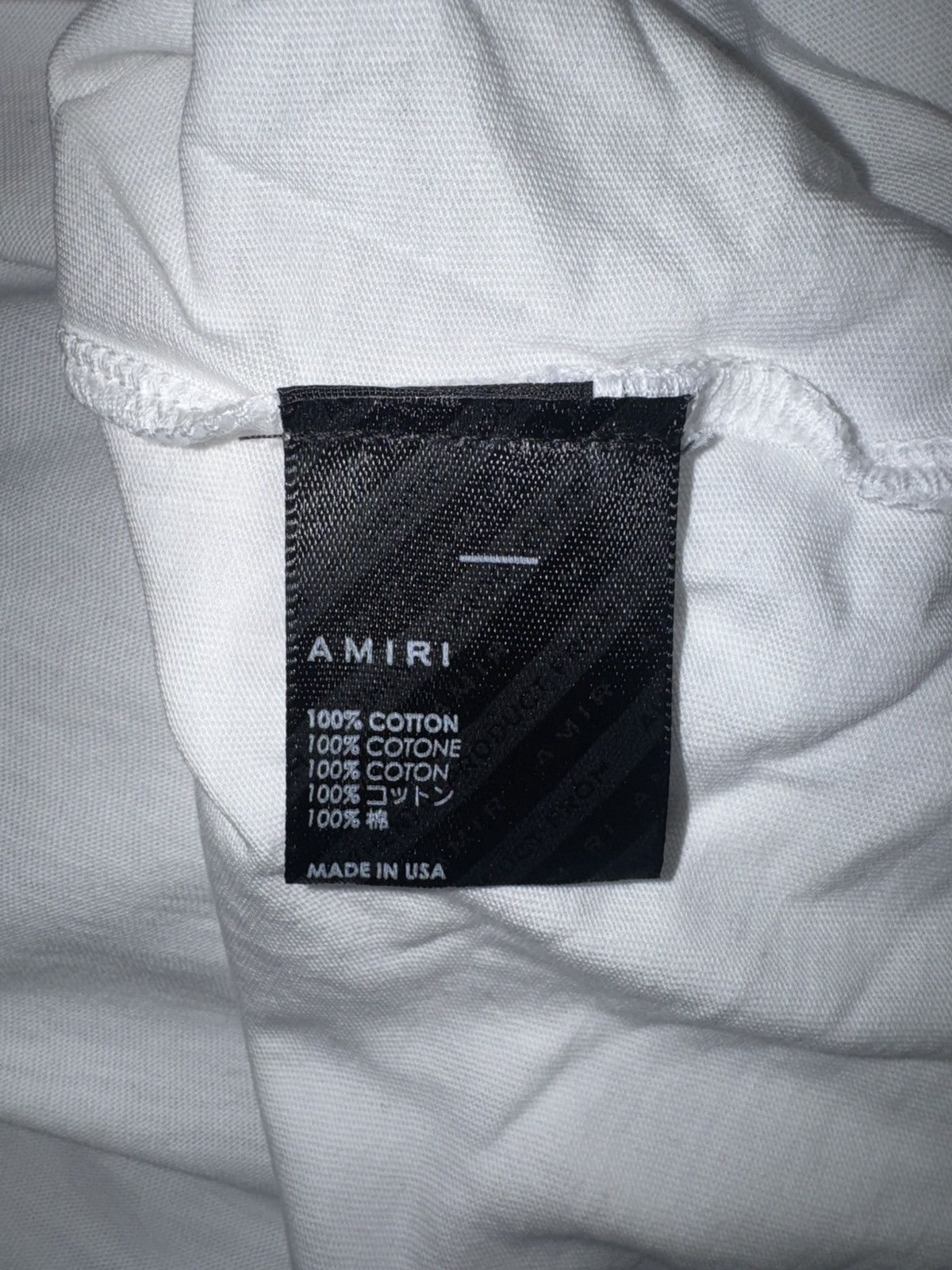 Amiri Amiri white champagne t shirt Size US XL / EU 56 / 4 - 5 Thumbnail