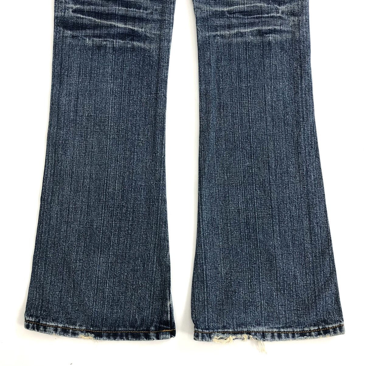 If Six Was Nine × Japanese Brand × Le Grande Bleu (L.G.B.) Y2K Clef de Sol Flared Jeans Distressed Bootcut Denim Pants Size 29" - 15 Thumbnail