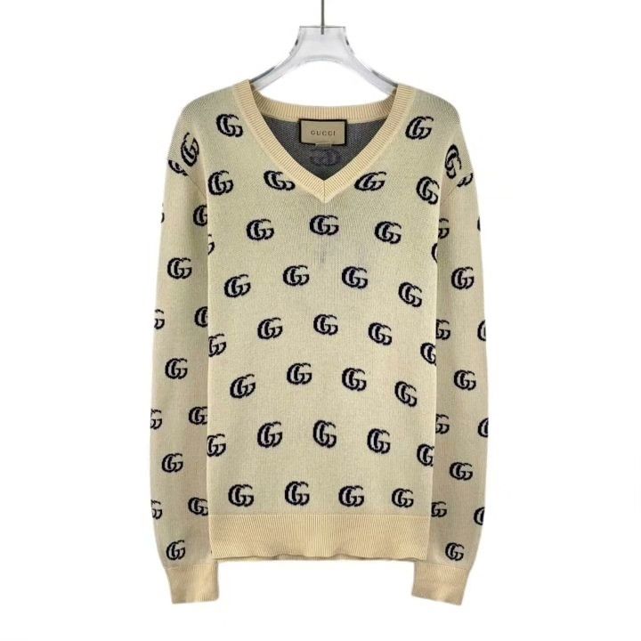 Gucci Gucci GG Monogram V-Neck Long-Sleeve Knit Size XS / US 0-2 / IT 36-38 - 1 Thumbnail