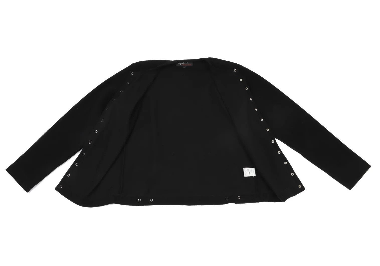 agnes b. Fleece Snap Button Jacket in Black Size 1 Size US S / EU 44-46 / 1 - 8 Thumbnail