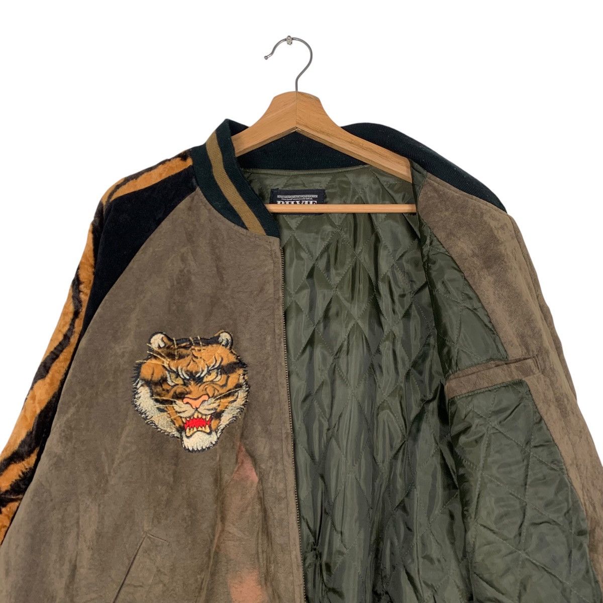 Japanese Brand Vintage Bilvie Embroidery Tiger Sukajan Jacket Size US XL / EU 56 / 4 - 10 Thumbnail