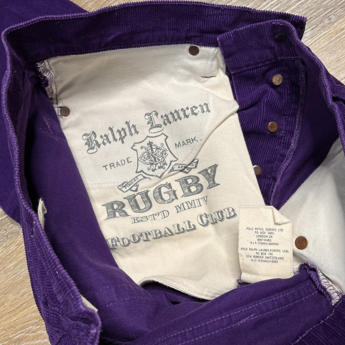 Rugby Ralph Lauren RARE purple curduroy ralph lauren rugby Size US 32 / EU 48 - 4 Thumbnail